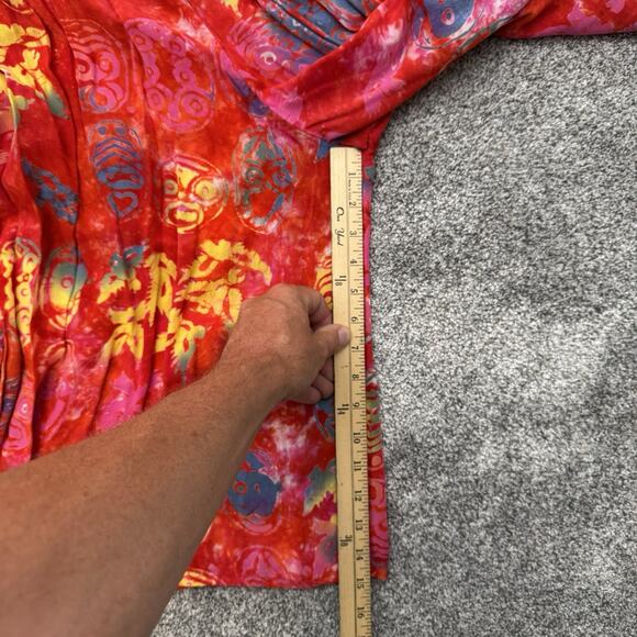 Two Piece Boho Hippy Outfit Palazzo shorts Plus 3X Psychadelic Resort Festival - Picture 8 of 10